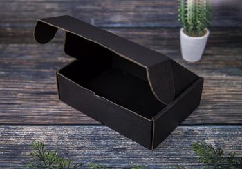 กล่องลูกฟูกพรีเมี่ยม สี Onyx 20x14x6 cm.