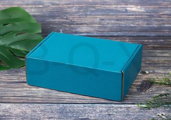 กล่องลูกฟูกพรีเมี่ยม สี Darkturquoise 20x14x6 cm.