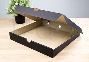 กล่องลูกฟูกพรีเมี่ยมสีดำ 30.5x30.5x4 cm.