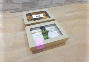 กล่องอาหารพร้อมฝาไซส์ 18.5x11.2x4 ซม.